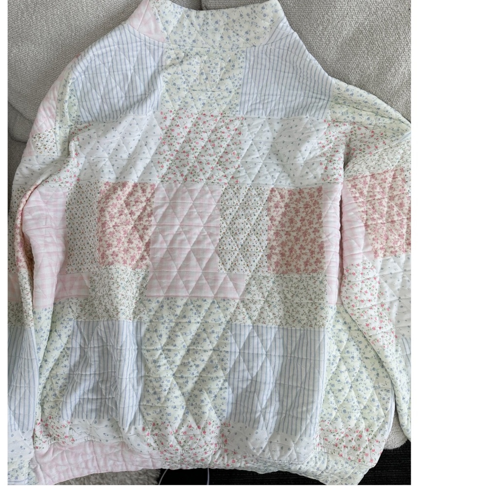 ❤️Sun-kissed Coconut “ Penny 4 “ Sun-kissed Coconut Quilted Mock Sweatshirt SR38 - Picture 5 of 5